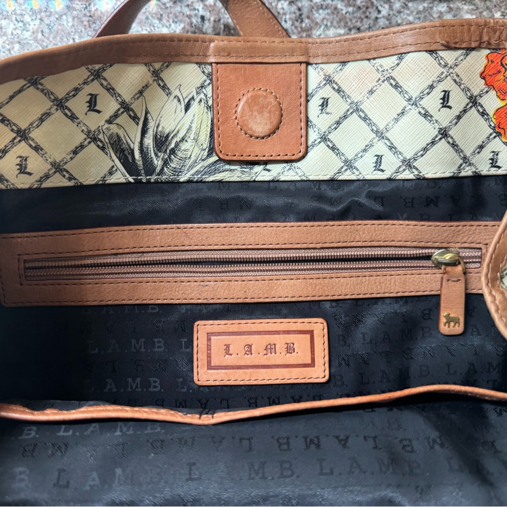LAMB by Gwen Stefani Marigold Tote Bag #365 L.A.M.B - Picture 4 of 7